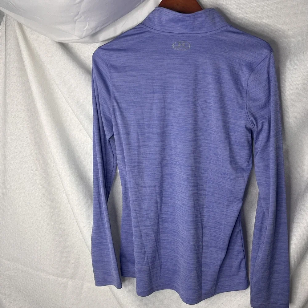 Purple Under Armour Lightweight Quarter Zip Fleece Pullover Gorpcore Large - Picture 4 of 4